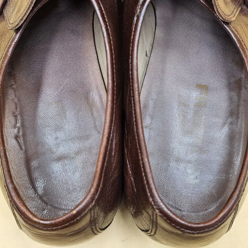 Vintage Freeman Lightlines Brown Leather Classic Dress Loafers F 55436 Size 12 M